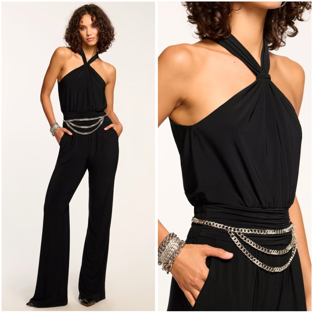 RAMY BROOK FEMI BLACK JUMPSUIT